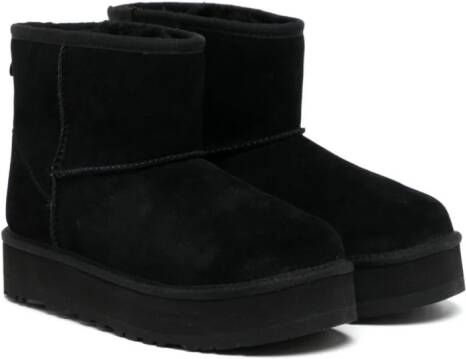 UGG Kids round-toe ankle-length boots Black