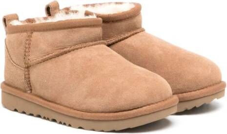 UGG Kids round-toe ankle-length boots Brown