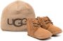 UGG Kids shearling-lined lace-up boots Brown - Thumbnail 1