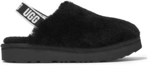 UGG Kids slingback-strap slippers Black