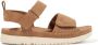 UGG Kids suede touch strap sandals Brown - Thumbnail 1