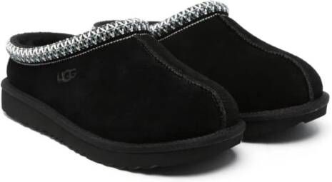UGG Kids Tas stitching-detail slippers Black