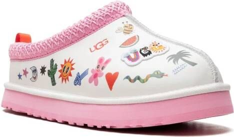 UGG Kids Tazz Pop Sketch slippers White