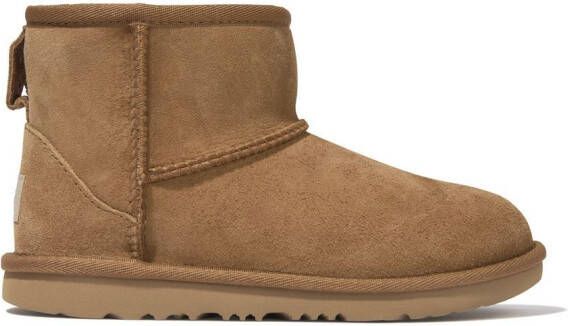 UGG Kids Ultra-Mini leather boots Brown