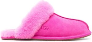 UGG logo-embossed shearling slippers Pink