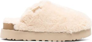 UGG platform shearling slippers Neutrals