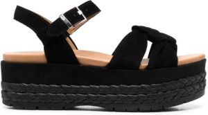 UGG platform sole sandals Black