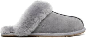 UGG Scuffette II fur-trimmed slippers Grey