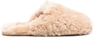 UGG shearling-design slip-on slippers Neutrals