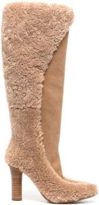 UGG shearling-embellished boots Brown