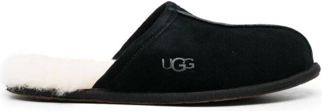 UGG shearling lined sliders Black