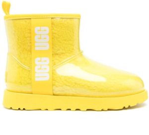 UGG side-logo laminated boots Yellow