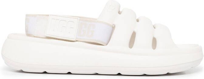 UGG Sport Yeah flatform sandals White