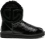 UGG x Telfar logo-patch leather boots Black - Thumbnail 1