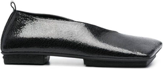Uma Wang 15mm square-toe ballerina shoes Black