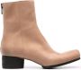 Uma Wang 50mm leather ankle boots Neutrals - Thumbnail 1