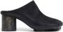 Uma Wang block-heel leather mules Black - Thumbnail 1