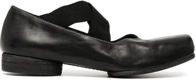 Uma Wang square-toe ballerina shoes Black