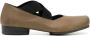 Uma Wang square-toe leather ballerina shoes Brown - Thumbnail 1