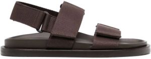 Uma Wang touch-strap slingback sandals Brown