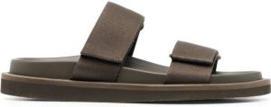 Uma Wang touch-strap slip-on sandals Green