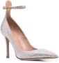 Valentino Garavani 105mm rhinestone-embellished heels Silver - Thumbnail 1