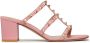 Valentino Garavani Rockstud 60mm slide sandals Pink - Thumbnail 1