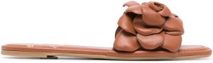 Valentino Garavani appliqué-detail open-toe sandals Brown