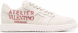Valentino Garavani Atelier 07 Camouflage Edition canvas sneakers White