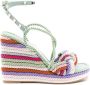 Valentino Garavani braided-strap wedge sandals Multicolour - Thumbnail 1