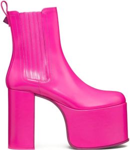 Valentino Garavani Club platform ankle boots Pink