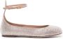 Valentino Garavani crystal-embellished leather ballerina shoes Silver - Thumbnail 1