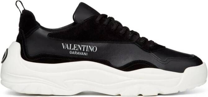 Valentino Garavani Gumboy leather sneakers Black