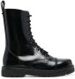 Valentino Garavani leather combat boots Black - Thumbnail 1