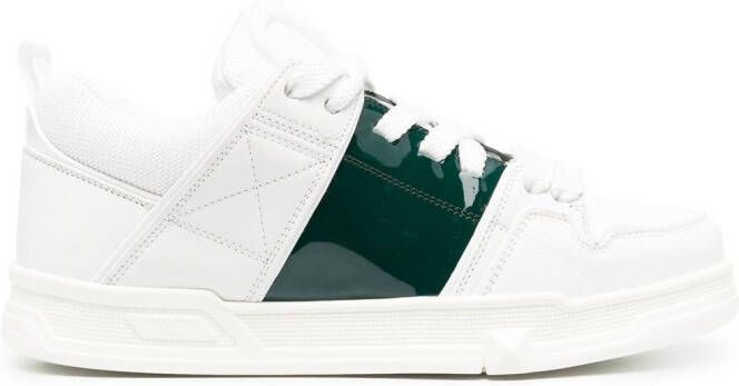 Valentino Garavani leather round-toe sneakers White