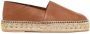 Valentino Garavani logo-plaque leather espadrilles Brown - Thumbnail 1