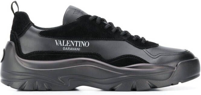 Valentino Garavani Gumboy leather sneakers Black