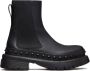 Valentino Garavani M-Way Rockstud leather ankle boots Black - Thumbnail 1