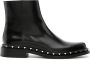 Valentino Garavani M-Way Rockstud leather boots Black - Thumbnail 1