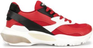 Valentino Garavani mesh panelled sneakers Red