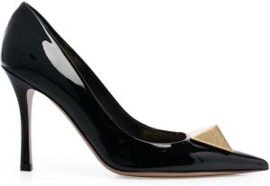 Valentino Garavani One Stud 100mm pointed-toe pumps Black
