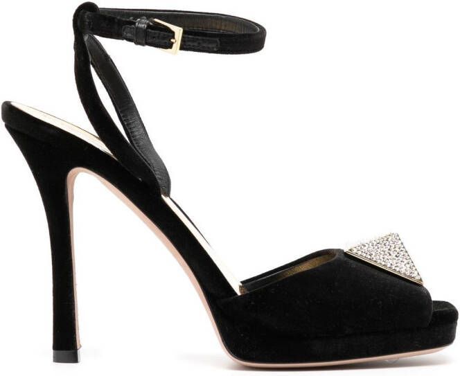 Valentino Garavani One Stud 115mm stiletto sandals Black
