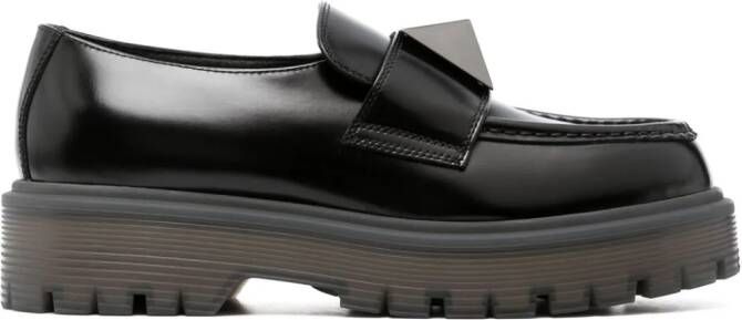 Valentino Garavani One Stud platform loafers Black