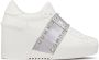 Valentino Garavani Open Disco 85mm leather wedge sneakers White - Thumbnail 1