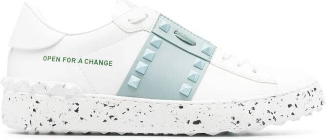 Valentino Garavani Open For Change Rockstud low-top sneakers White