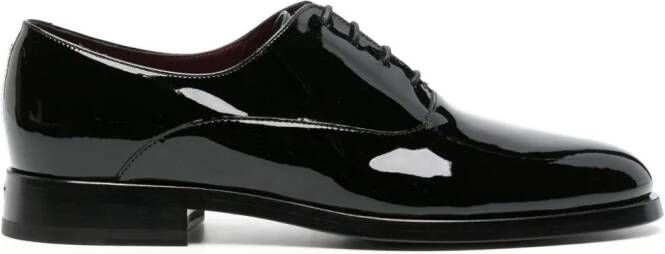 Valentino Garavani patent-leather Oxford shoes Black