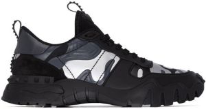 Valentino Garavani Rockrunner leather sneakers Black