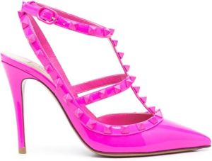 Valentino Garavani Rockstud 100mm ankle-strap pumps Pink