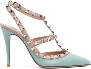Valentino Garavani Rockstud 100mm pumps Green
