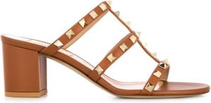 Valentino Garavani Rockstud 70mm sandals Brown